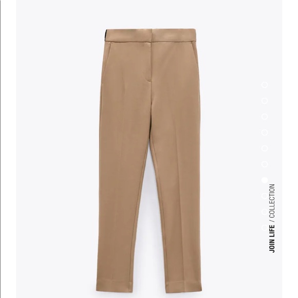 Zara Taupe Brown Pants - Picture 8 of 10